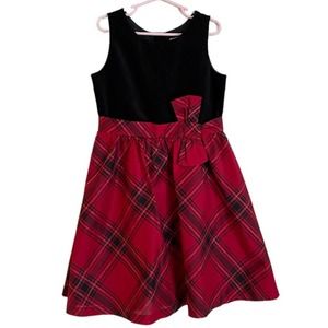 Gymboree Girls Holiday Red Plaid Dress Size 6